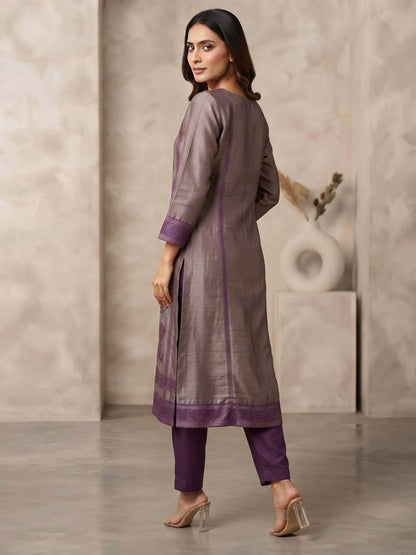 Salvi Thistle Heavy Handwork Festive Suit Set