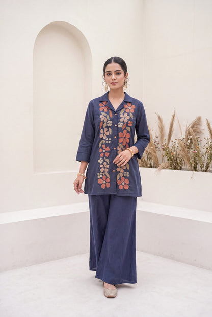 Sargi Bombay Embroidery Cotton Co-Ord Set