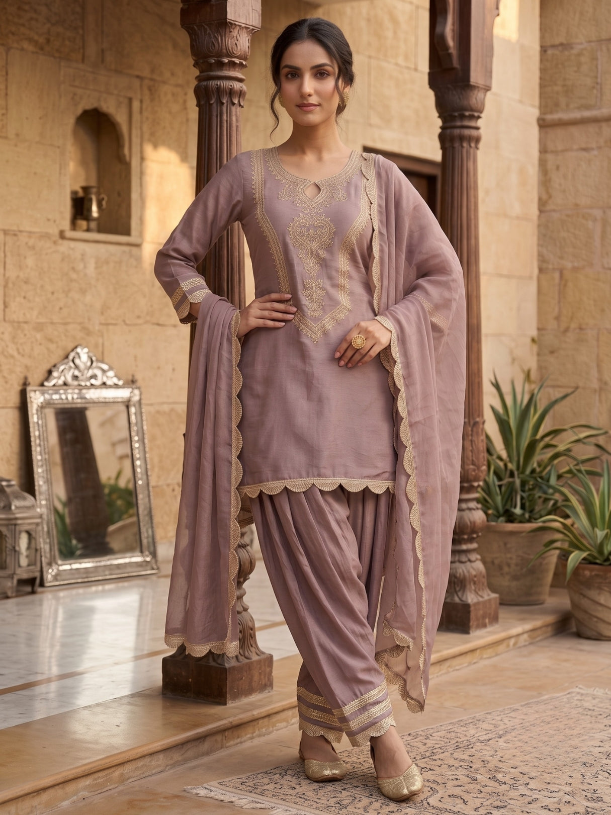 Shakti Auber Fetsive Farshi Suit Set