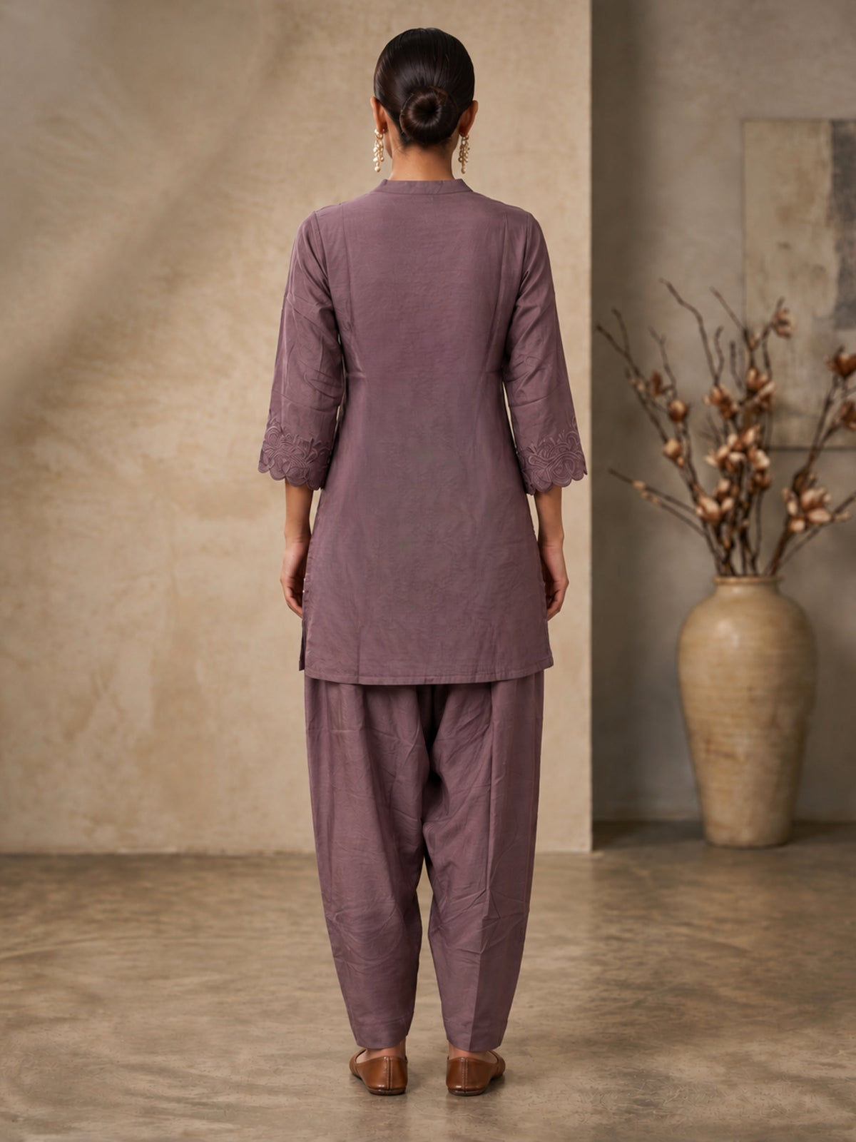 Shakti Misty Embroidery Farshi Kurta Pant set