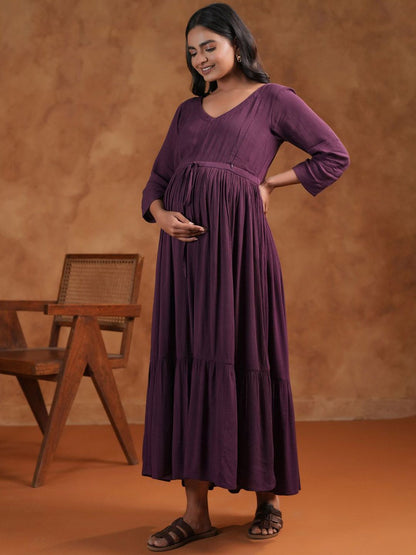 Dhiyona AY Women's Fit & Flared Maternity Ethnic Dresses
