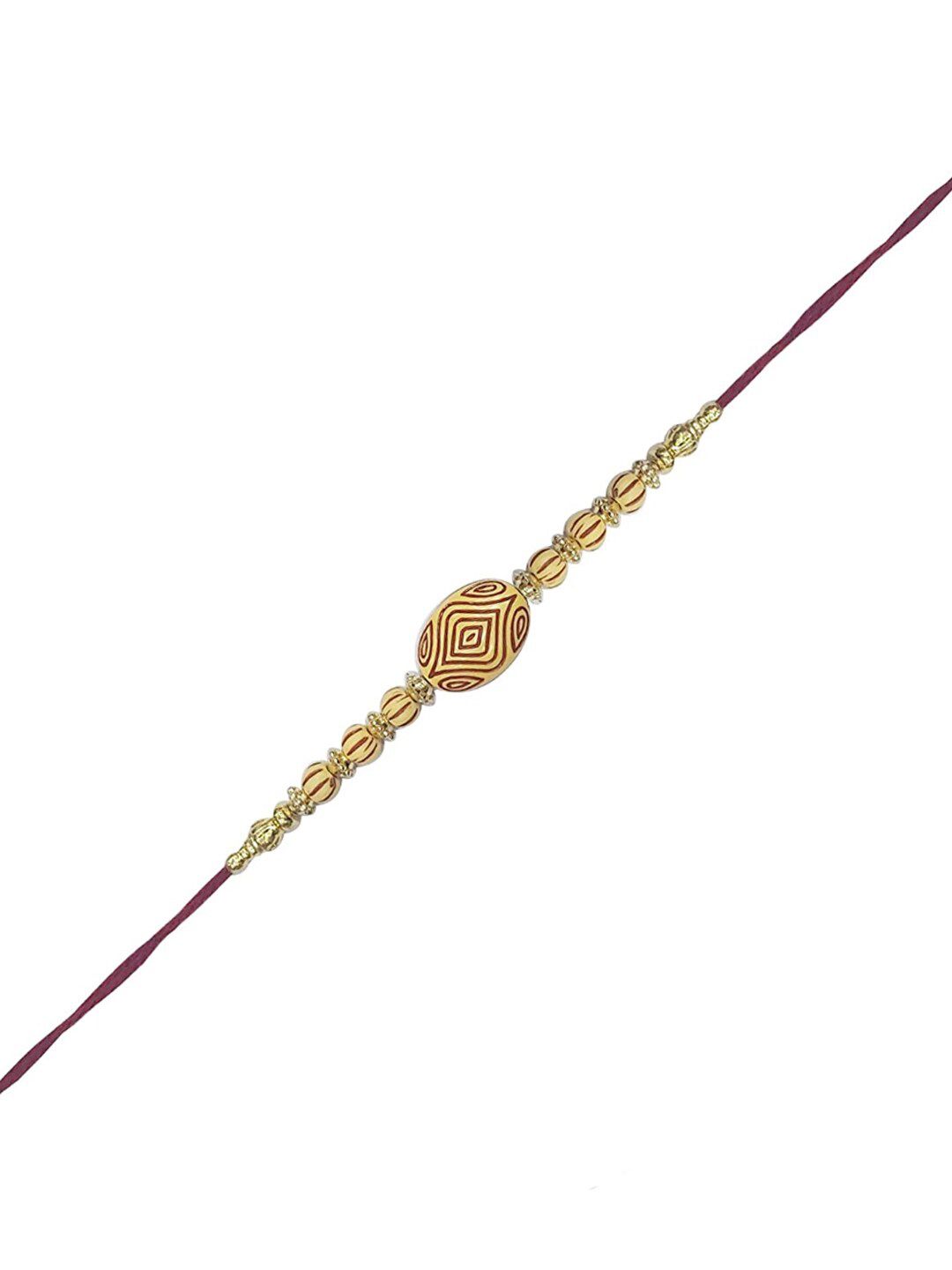Dhiyona Unisex Set Of 5 Beaded Rakhi