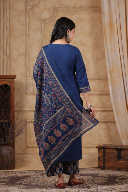 Hiya YaleBlue Cotton Suit Set