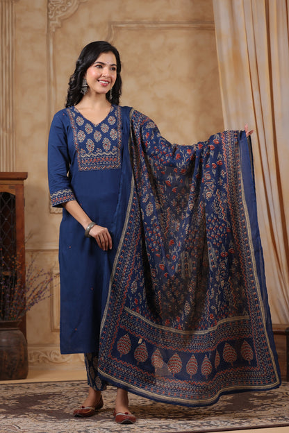 Hiya YaleBlue Cotton Suit Set
