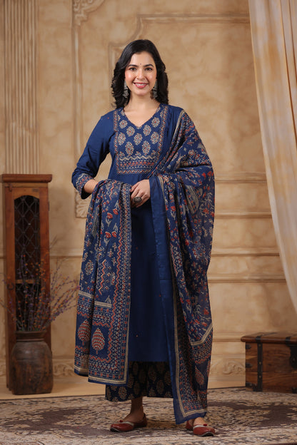 Hiya YaleBlue Cotton Suit Set