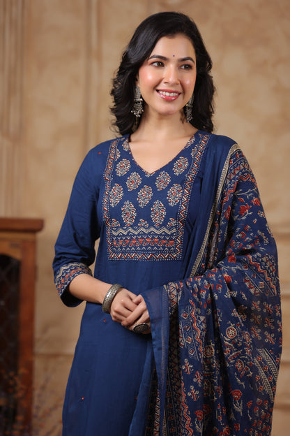 Hiya YaleBlue Cotton Suit Set