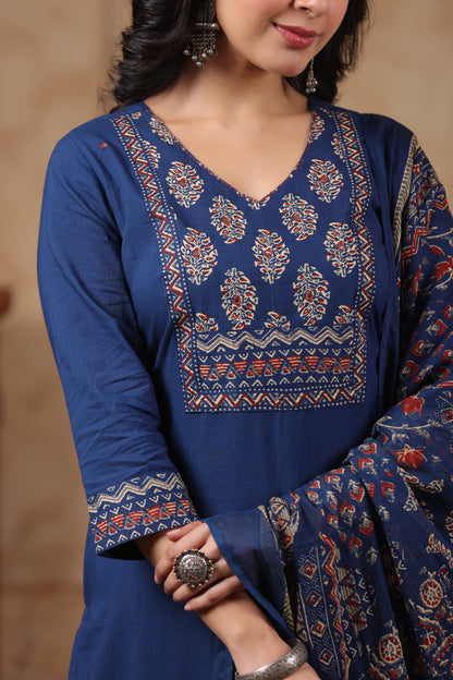 Hiya YaleBlue Cotton Suit Set