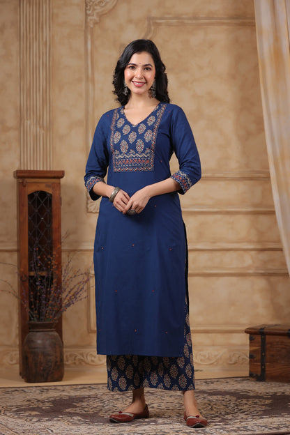 Hiya YaleBlue Cotton Suit Set