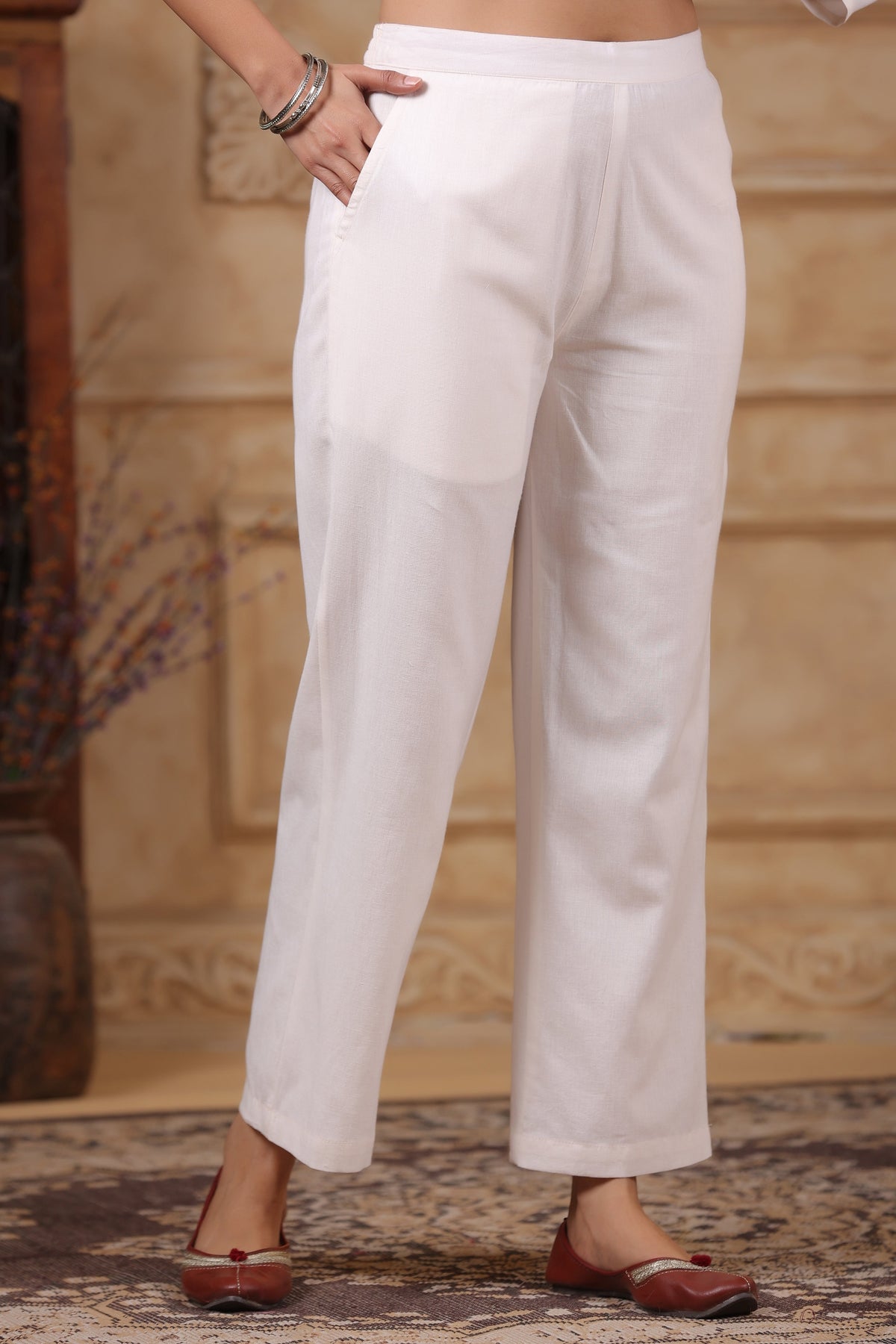 SAKSHI INDIGO PURE COTTON LINEN SUIT SET