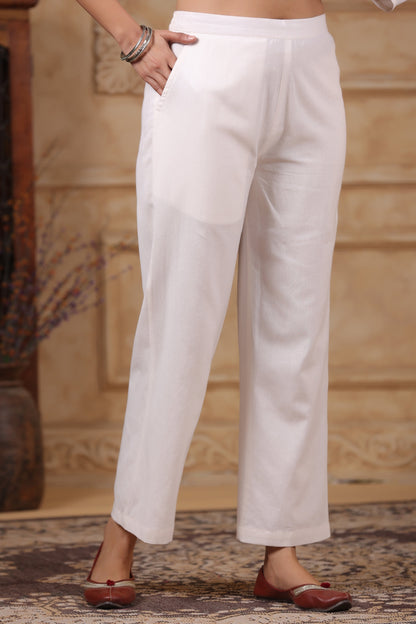 SAKSHI INDIGO PURE COTTON LINEN SUIT SET