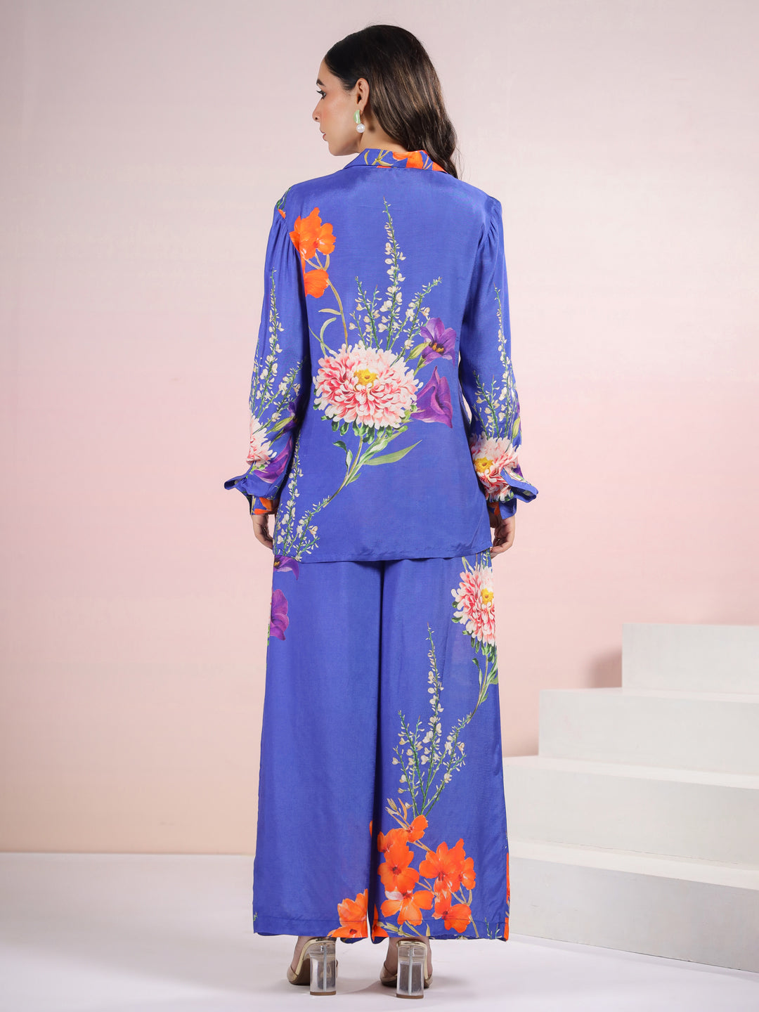 Tracy Lapis Floral Printed Co-ord Set