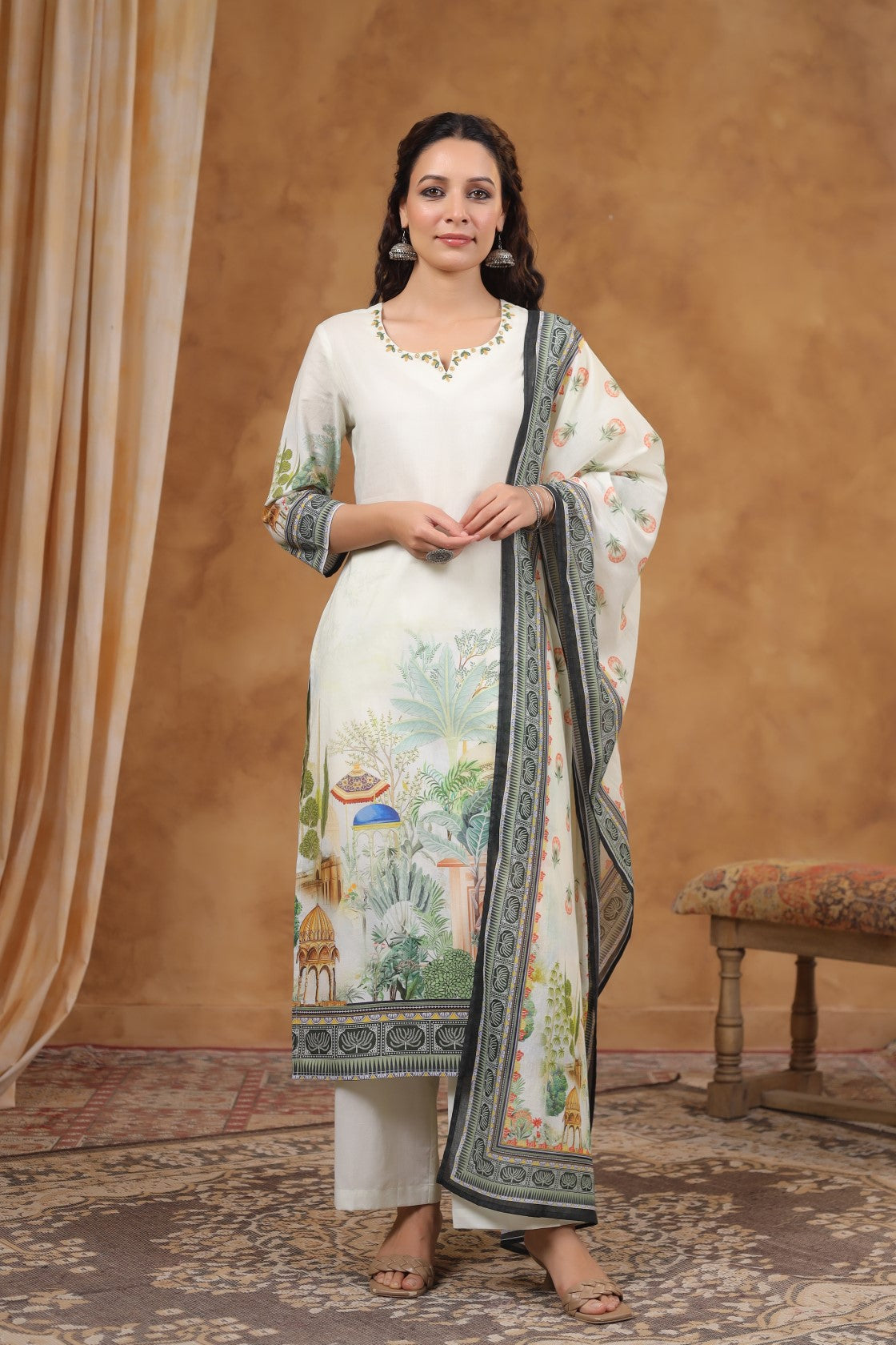 SAKSHI DOVE COTTON SUIT SET