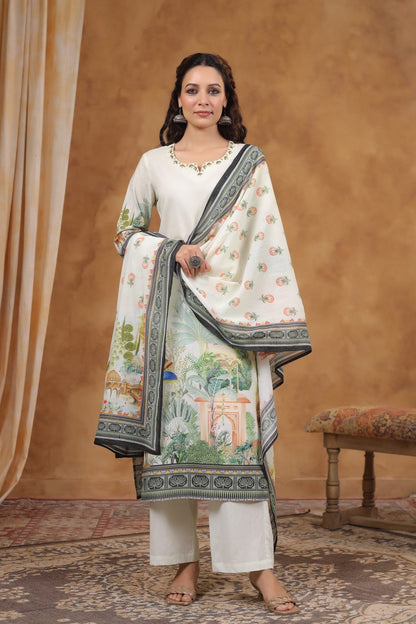 SAKSHI DOVE COTTON SUIT SET