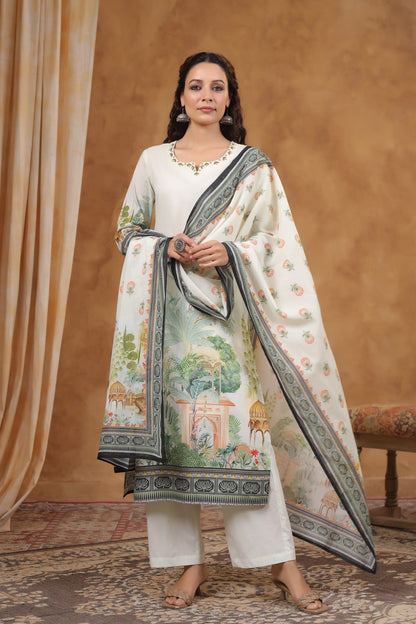 SAKSHI DOVE COTTON SUIT SET