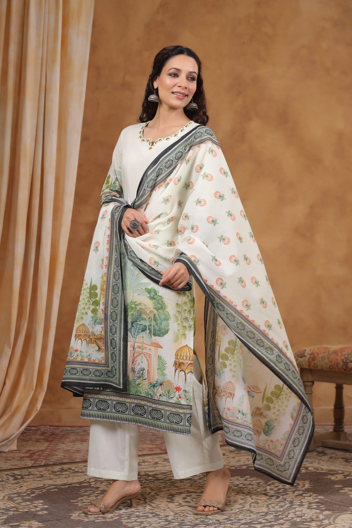 SAKSHI DOVE COTTON SUIT SET