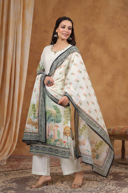 SAKSHI DOVE COTTON SUIT SET