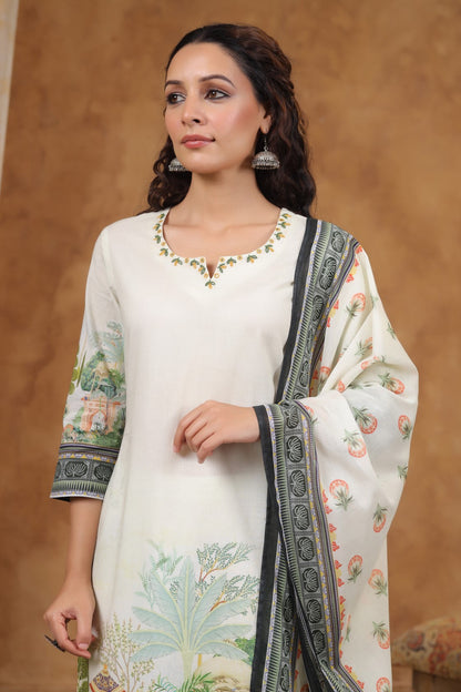 SAKSHI DOVE COTTON SUIT SET