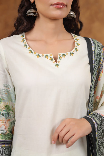 SAKSHI DOVE COTTON SUIT SET
