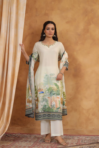 SAKSHI DOVE COTTON SUIT SET