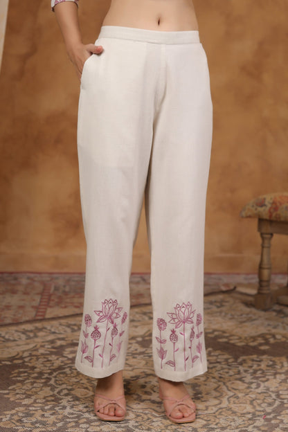 RAAGVI BLOOM PRINTED COTTON KURTA PANT SET