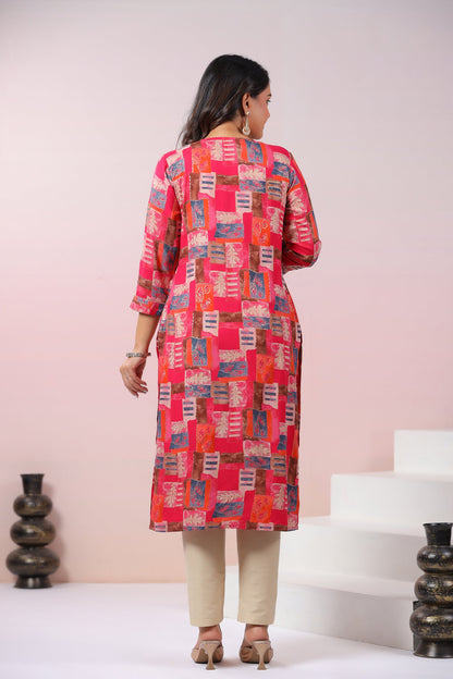 UMA TULIP PRINTED COTTON KURTI
