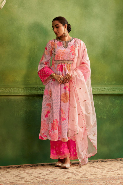Adya Gulab Luxury Anarkali Suit Set