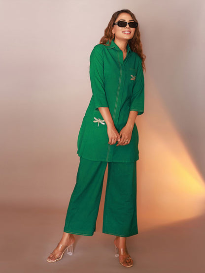 Jayti Fern Butterfly Cotton Co-ord Set