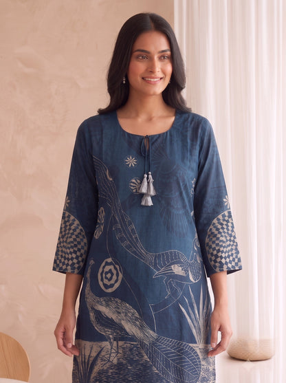 Myra Azure Printed Co-Ord Set