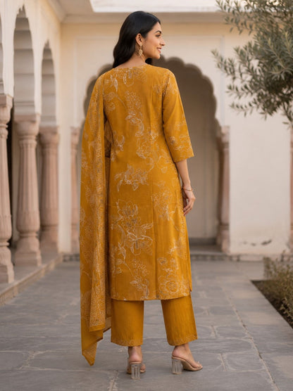Myra Sunshine Printed Work Suit Set