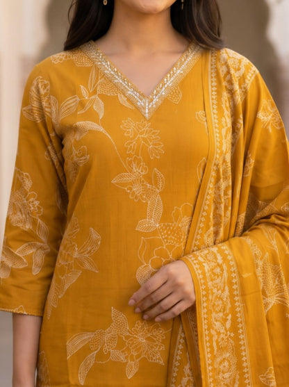 Myra Sunshine Printed Work Suit Set