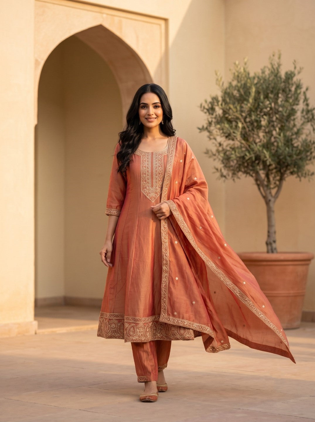 Preity Blush Work Suit Set