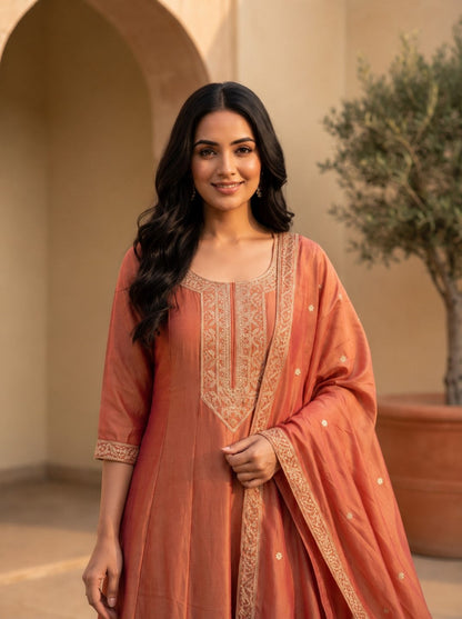 Preity Blush Work Suit Set