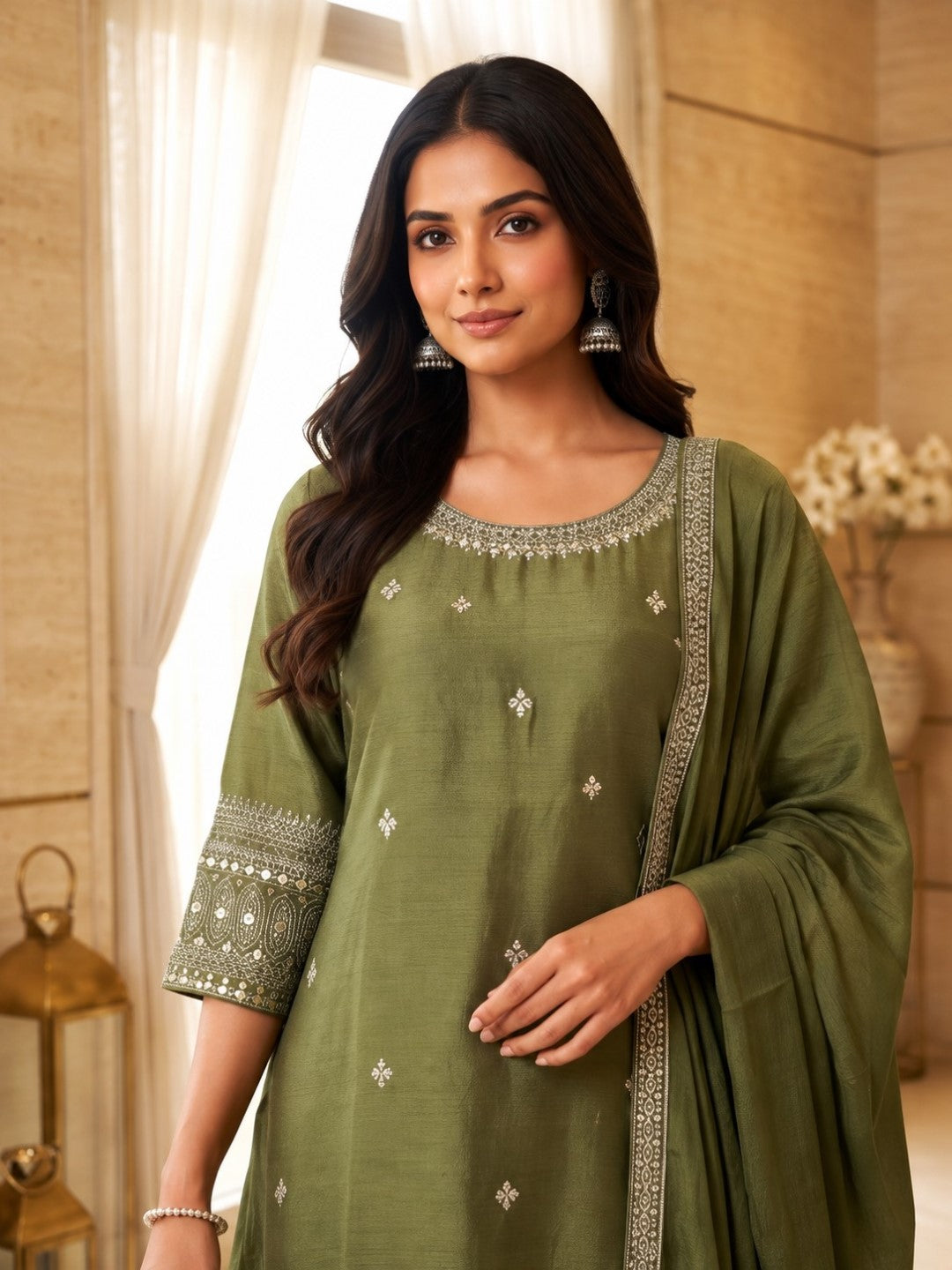 Preity Forest Full Work Suit Set