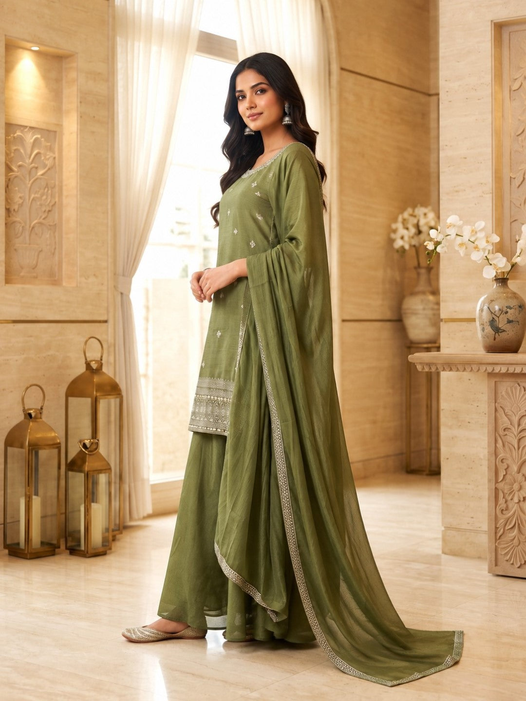 Preity Forest Full Work Suit Set