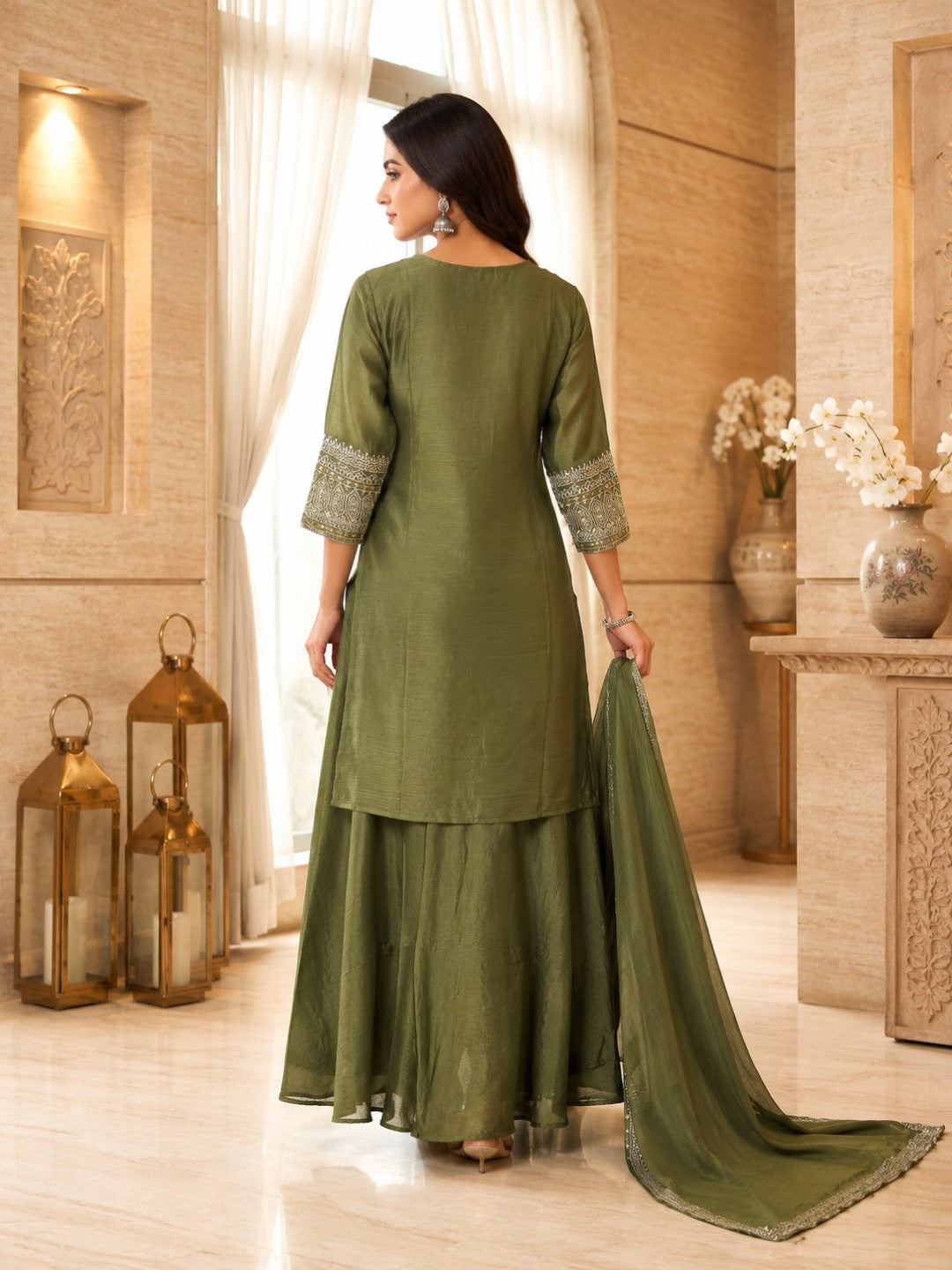 Preity Forest Full Work Suit Set
