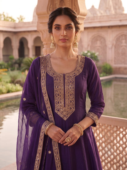 Preity Grape Work Suit Set