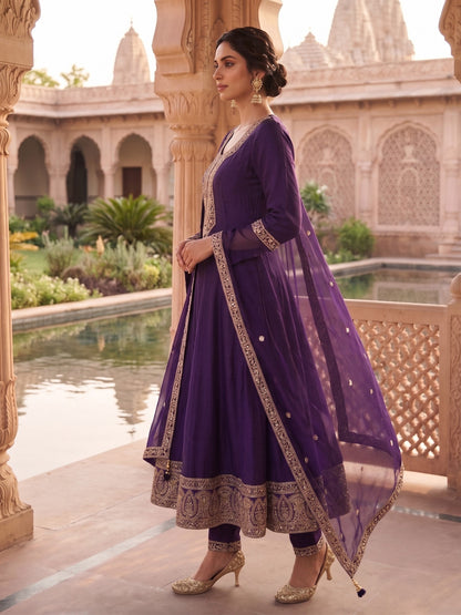 Preity Grape Work Suit Set