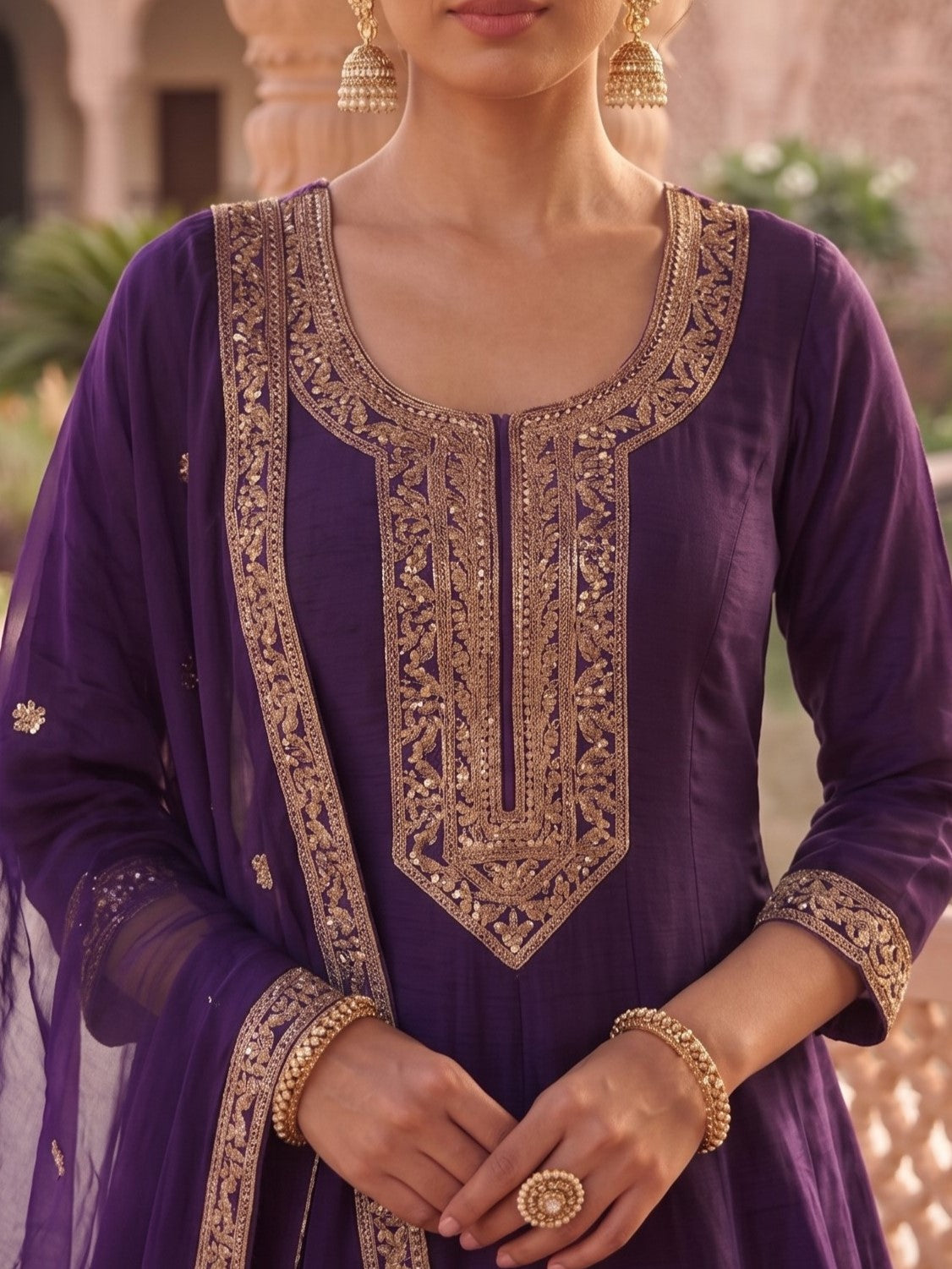 Preity Grape Work Suit Set