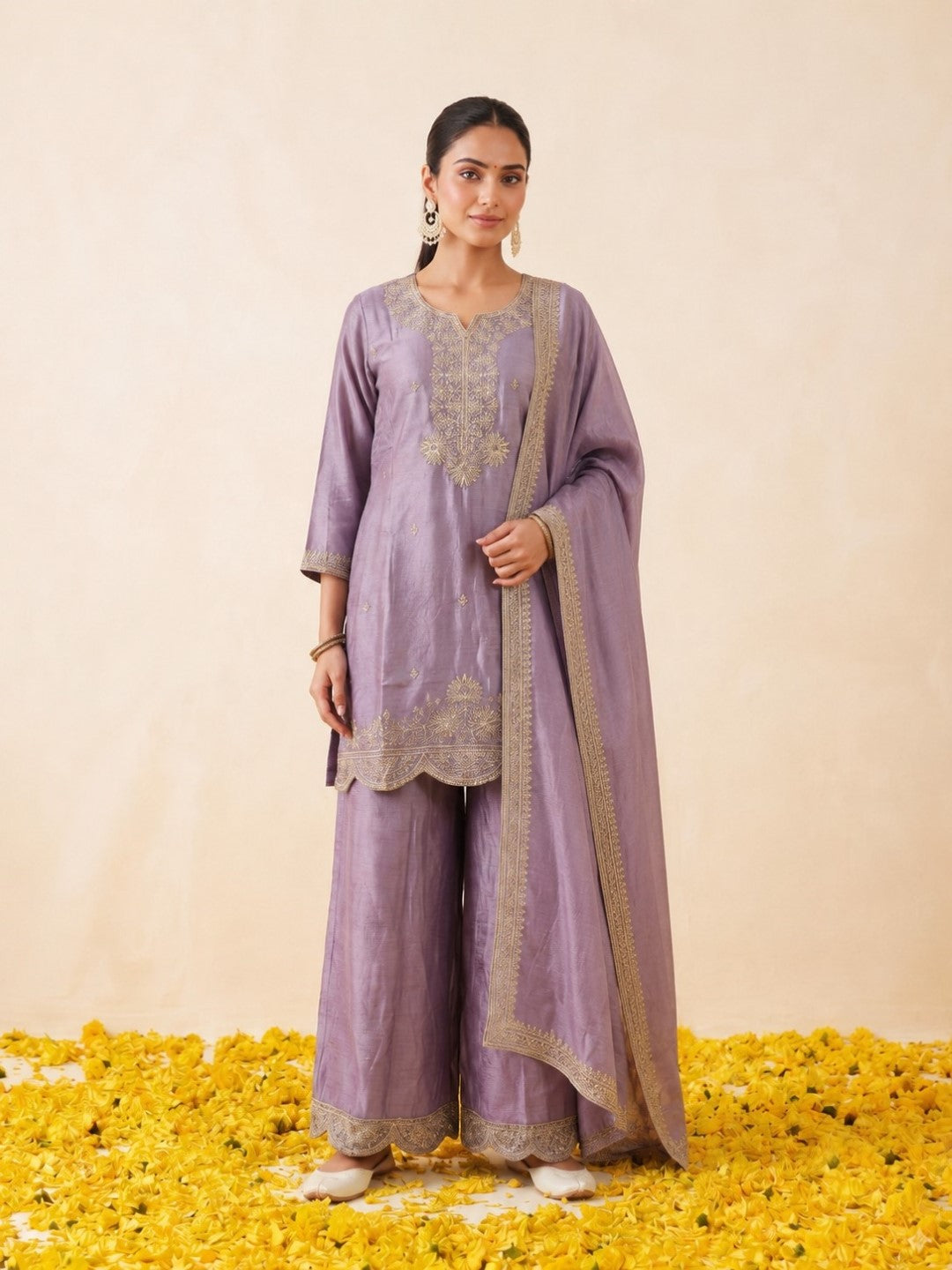 Preity Lavender Work Suit Set