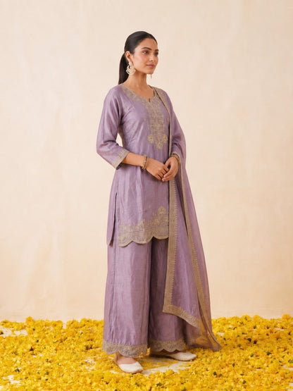 Preity Lavender Work Suit Set