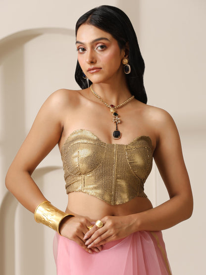 Dhiyona ST Gold Corset Blouse