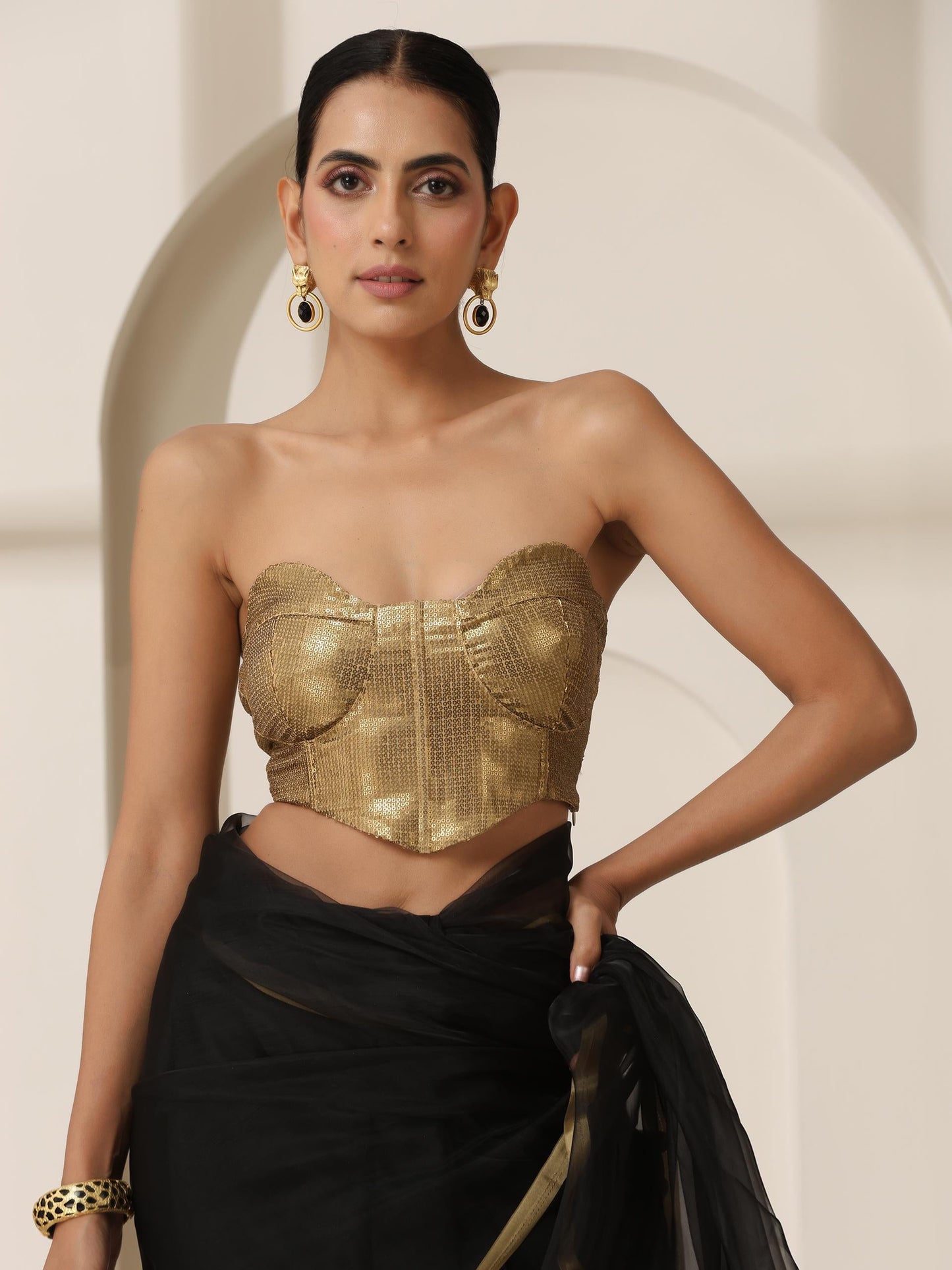 Dhiyona ST Gold Corset Blouse