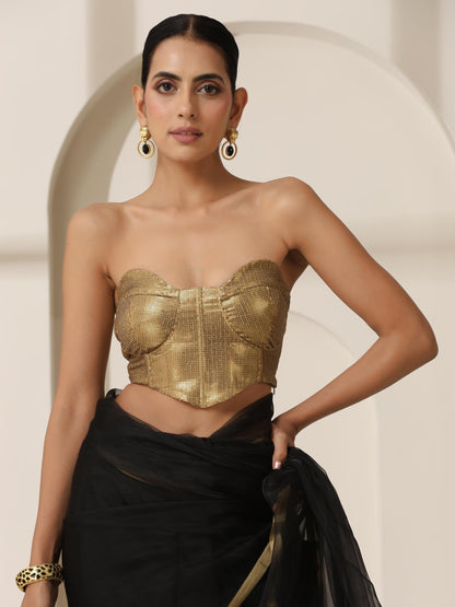 Dhiyona ST Gold Corset Blouse
