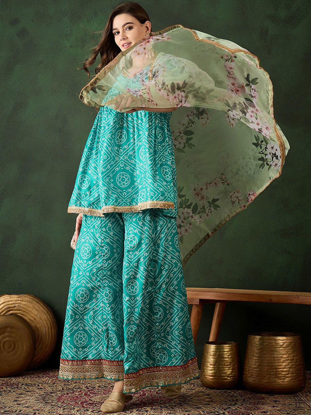 Dhiyona SN Bandhani Printed Kurta Sets