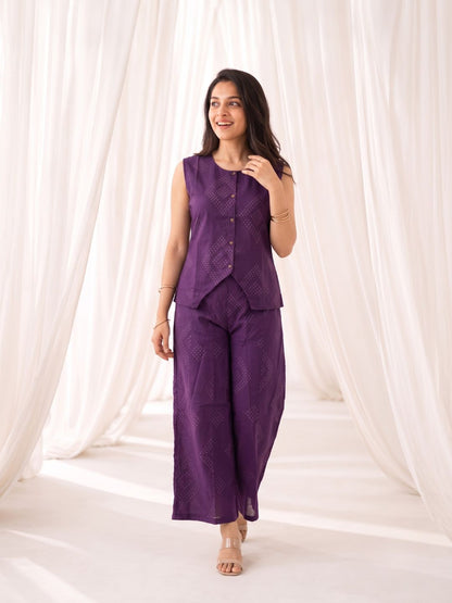 Surbhi lilac cotton co-ord set
