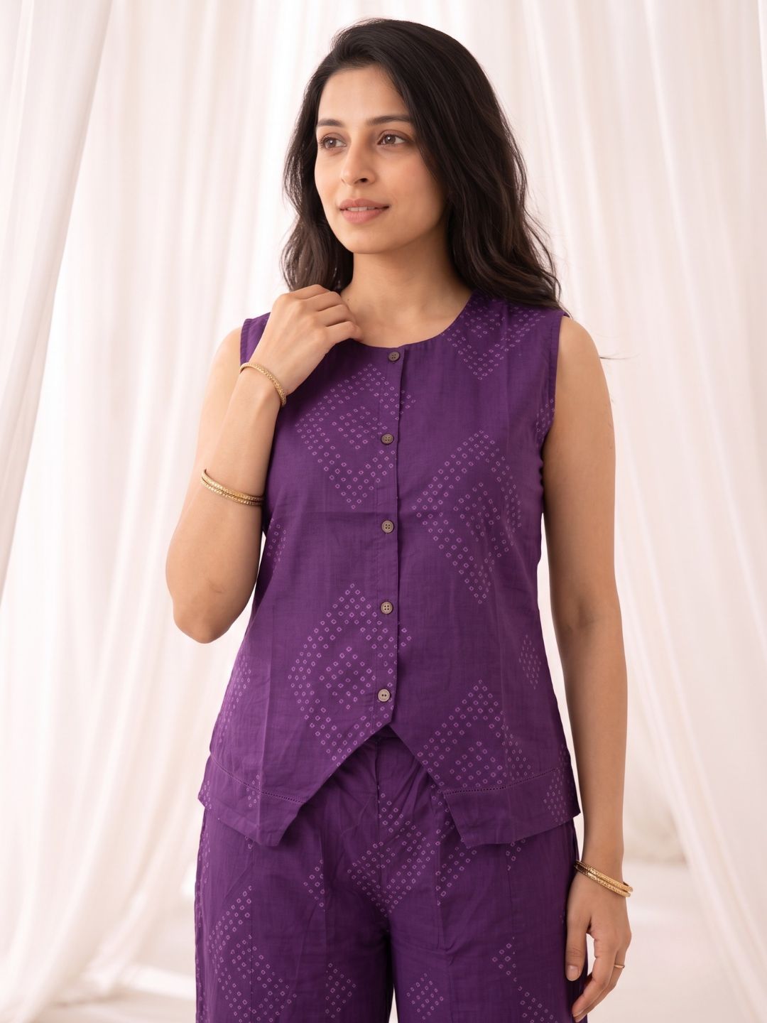 Surbhi lilac cotton co-ord set