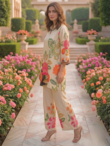 Sushi Mono Handowrk Printed Co-Ord Set