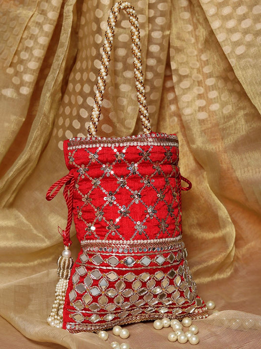Dhiyona NR Embroidered Potli Clutch