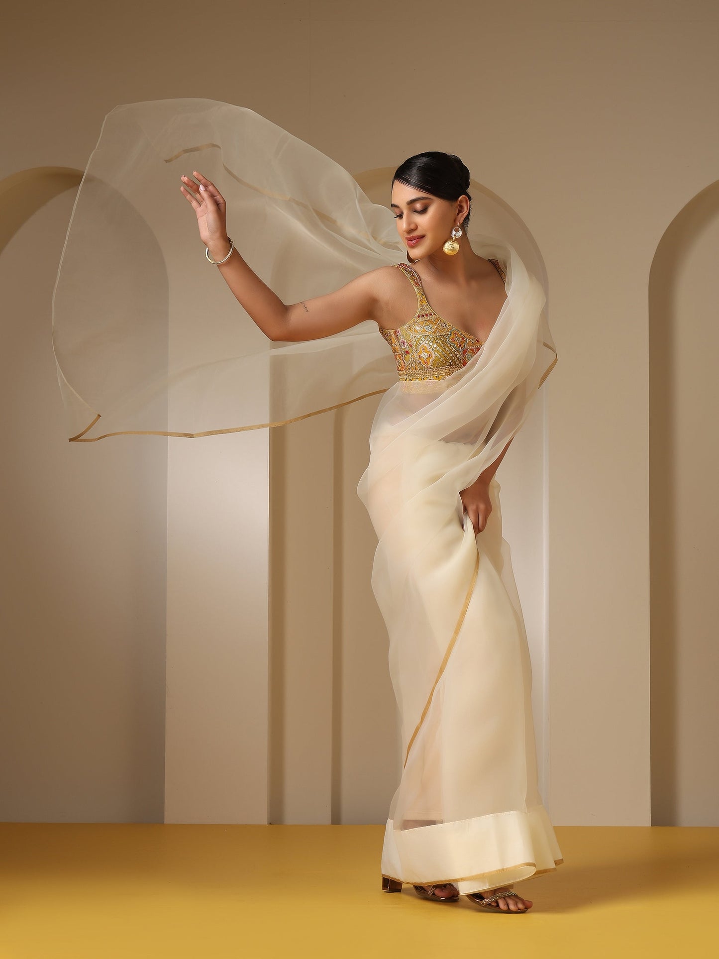 Dhiyona ST Morning Dew Organza Cloud Saree