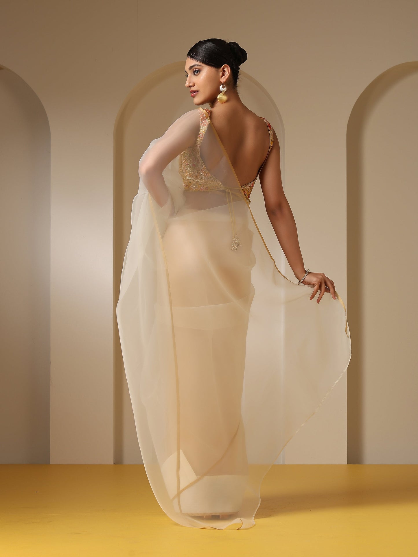 Dhiyona ST Morning Dew Organza Cloud Saree